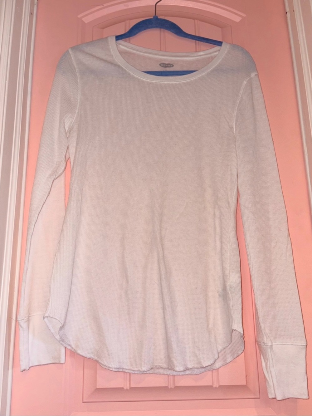 Old Navy White Long-Sleeve Waffle Thermal Top - Women's